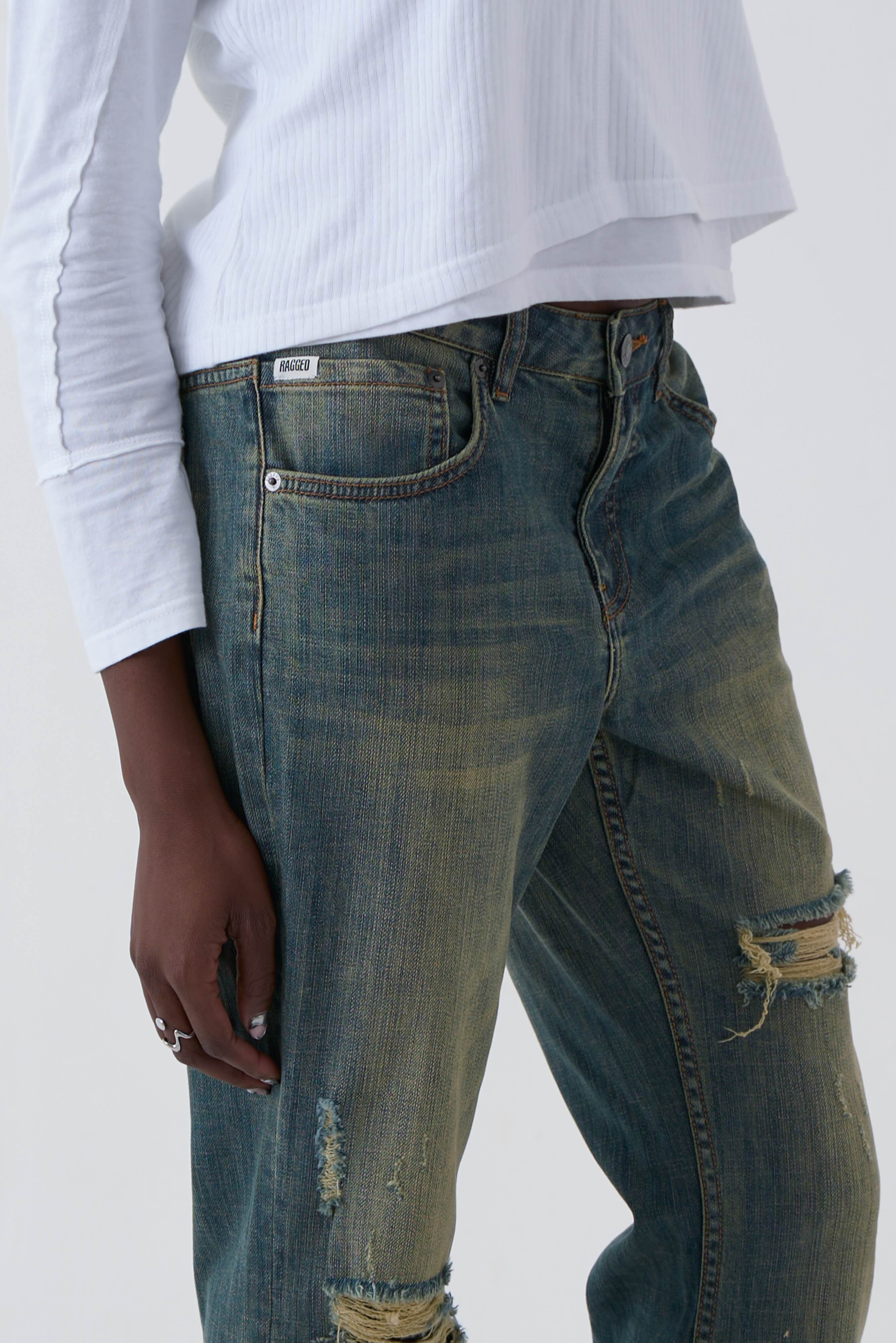 Alexa Distressed Bootcut Jeans - Image 3