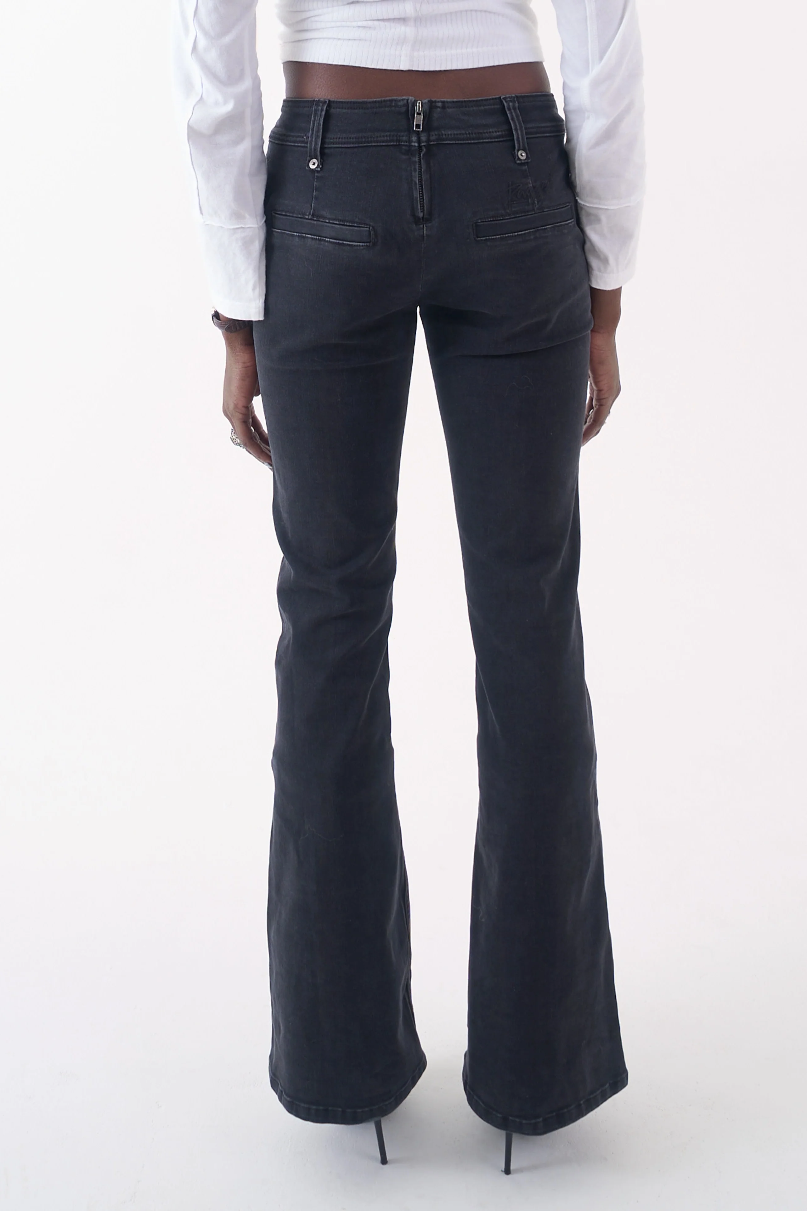 Alter Black Seam Bootcut Flare Jeans - Image 5