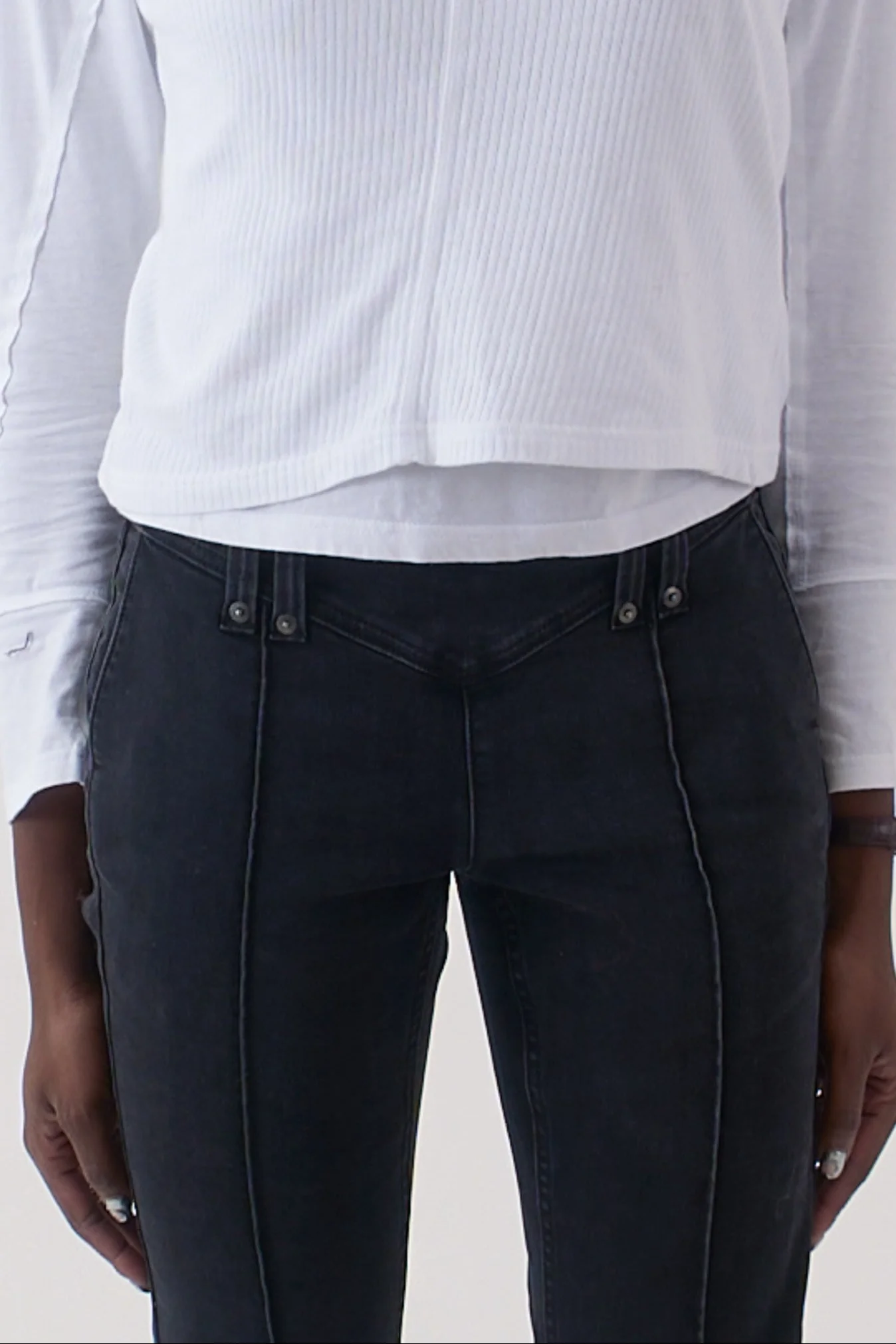 Alter Black Seam Bootcut Flare Jeans - Image 7