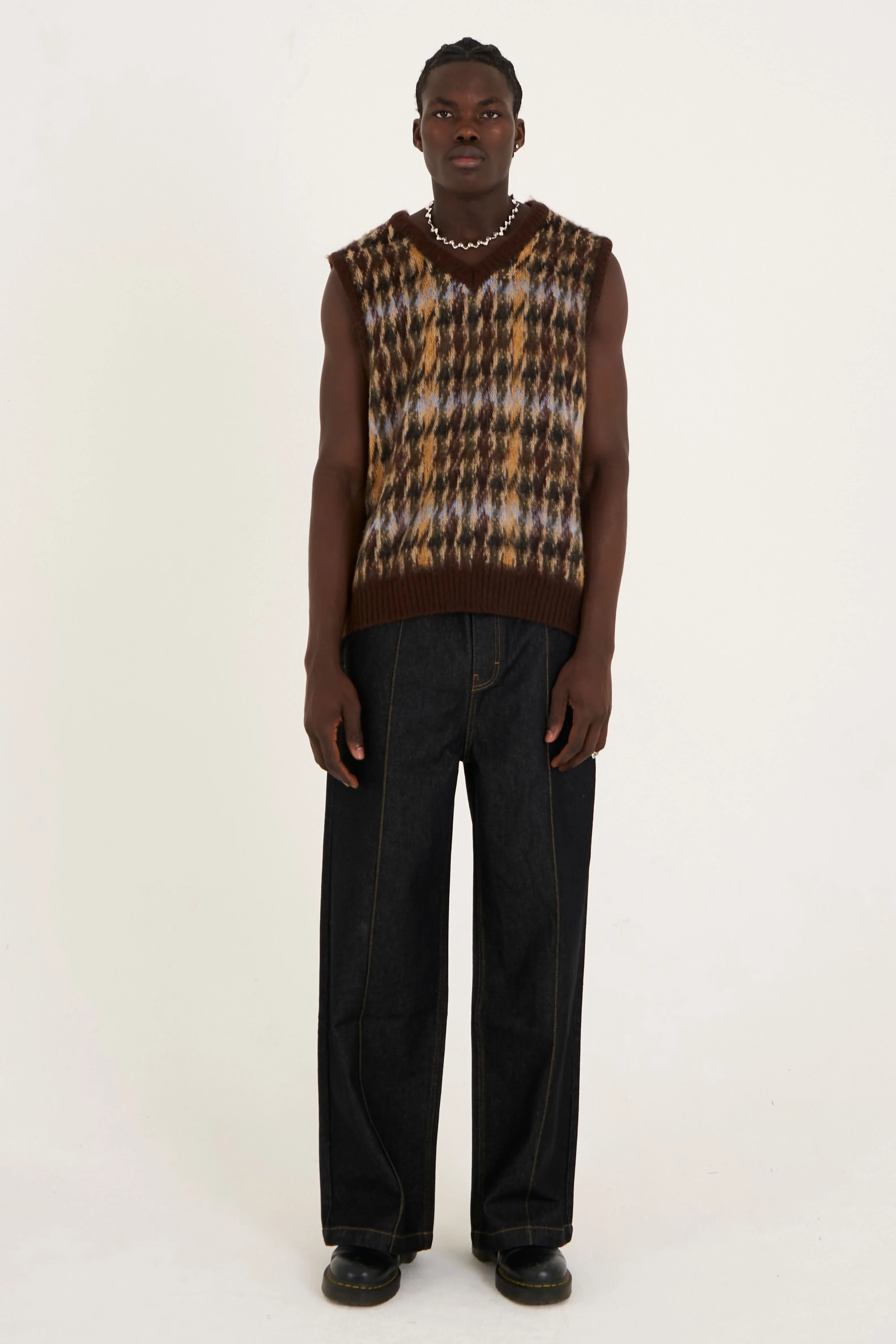 Cub Houndstooth Knit Vest - Image 3