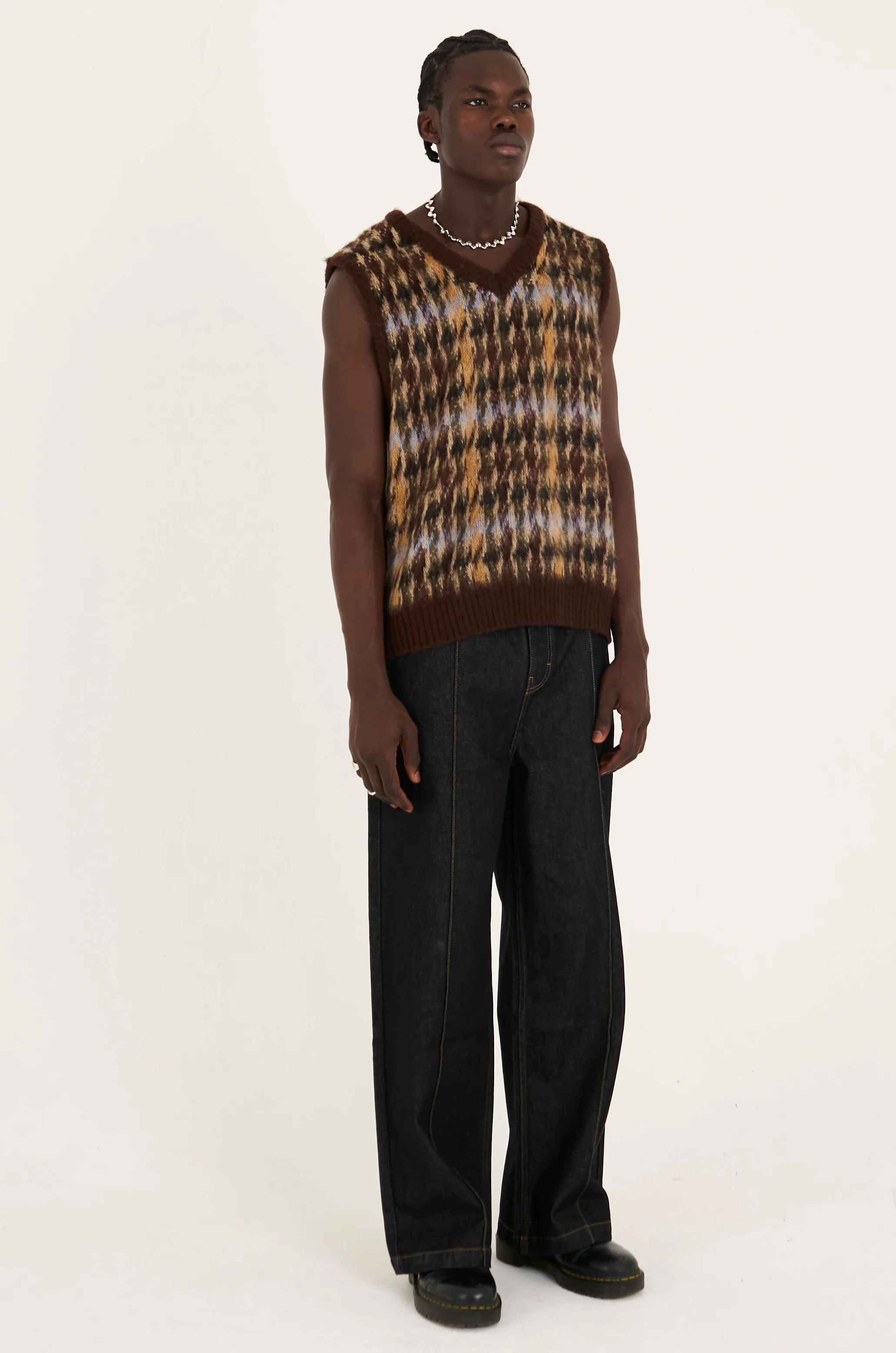 Cub Houndstooth Knit Vest - Image 4