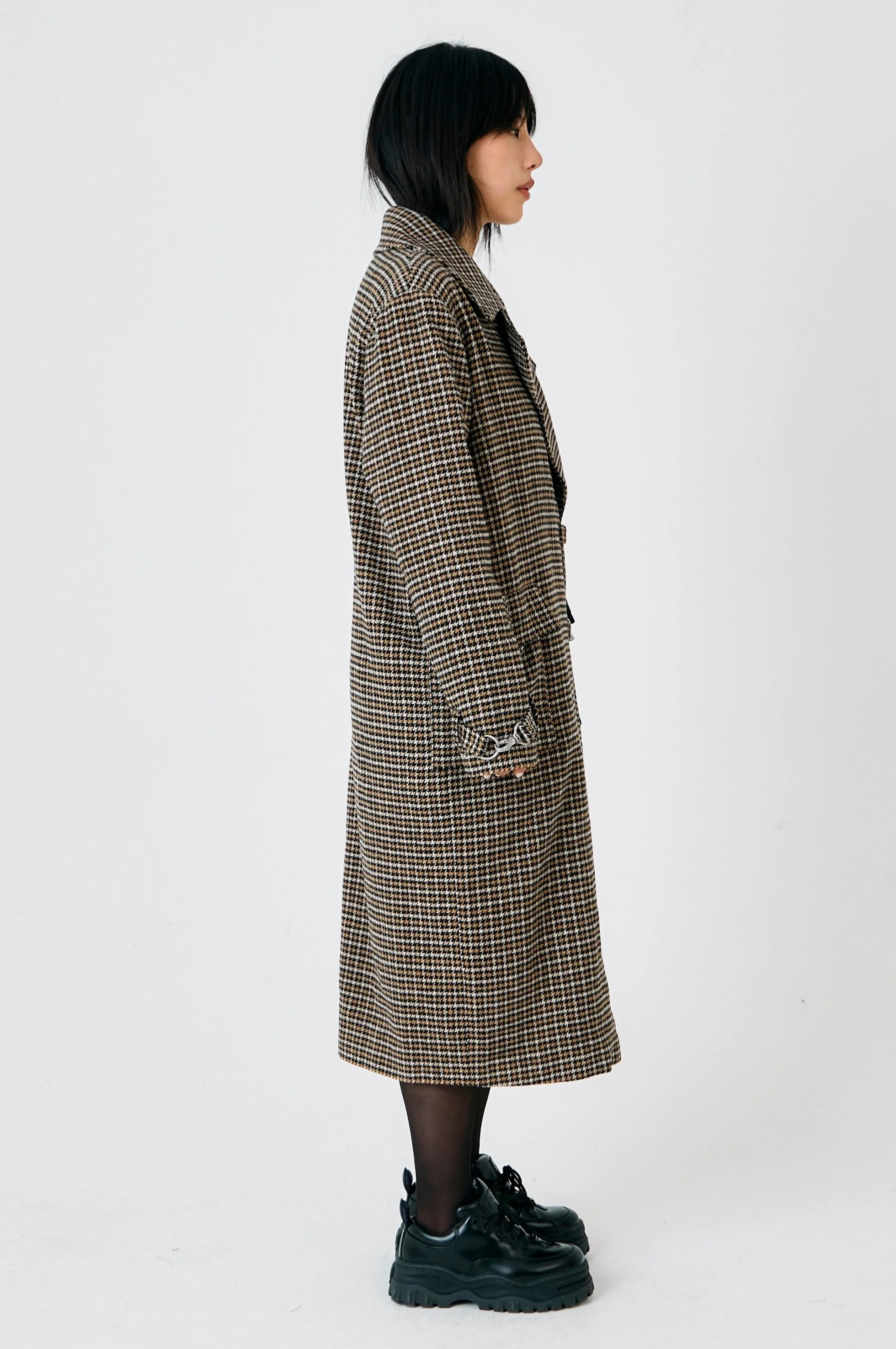 Dale Houndstooth Check Coat - Image 5