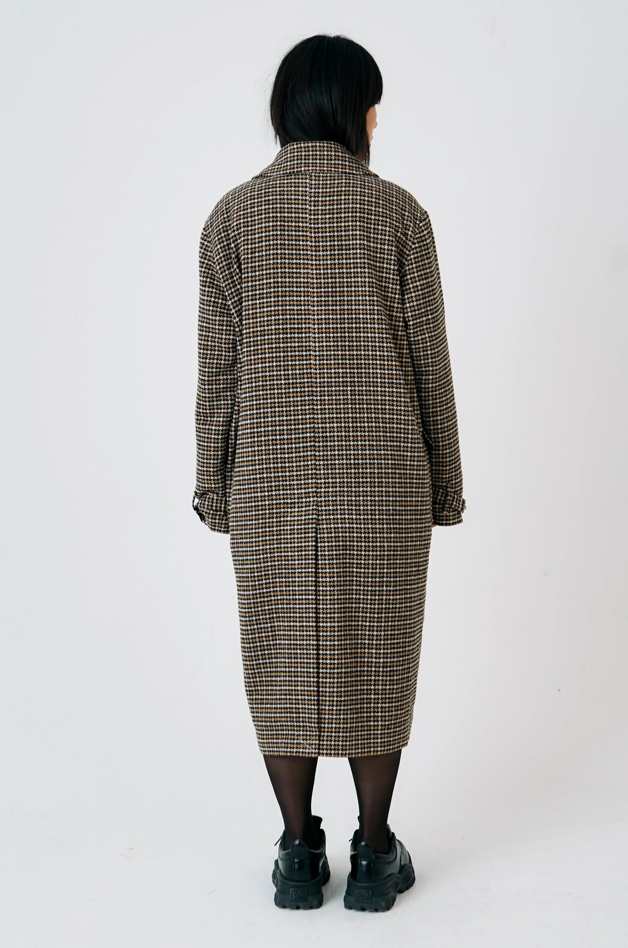 Dale Houndstooth Check Coat - Image 6