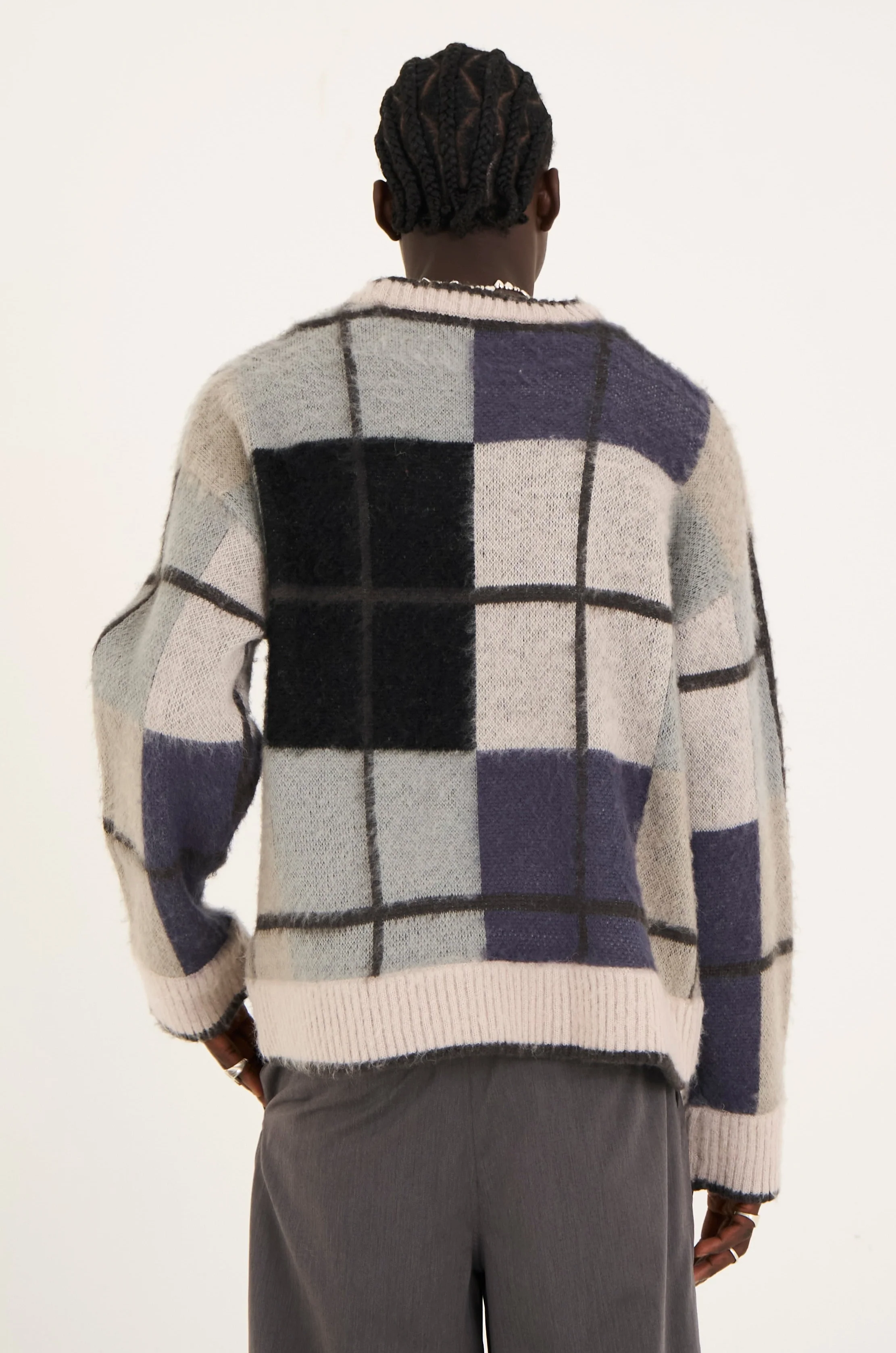 Dusk Grid Check Knit - Image 4