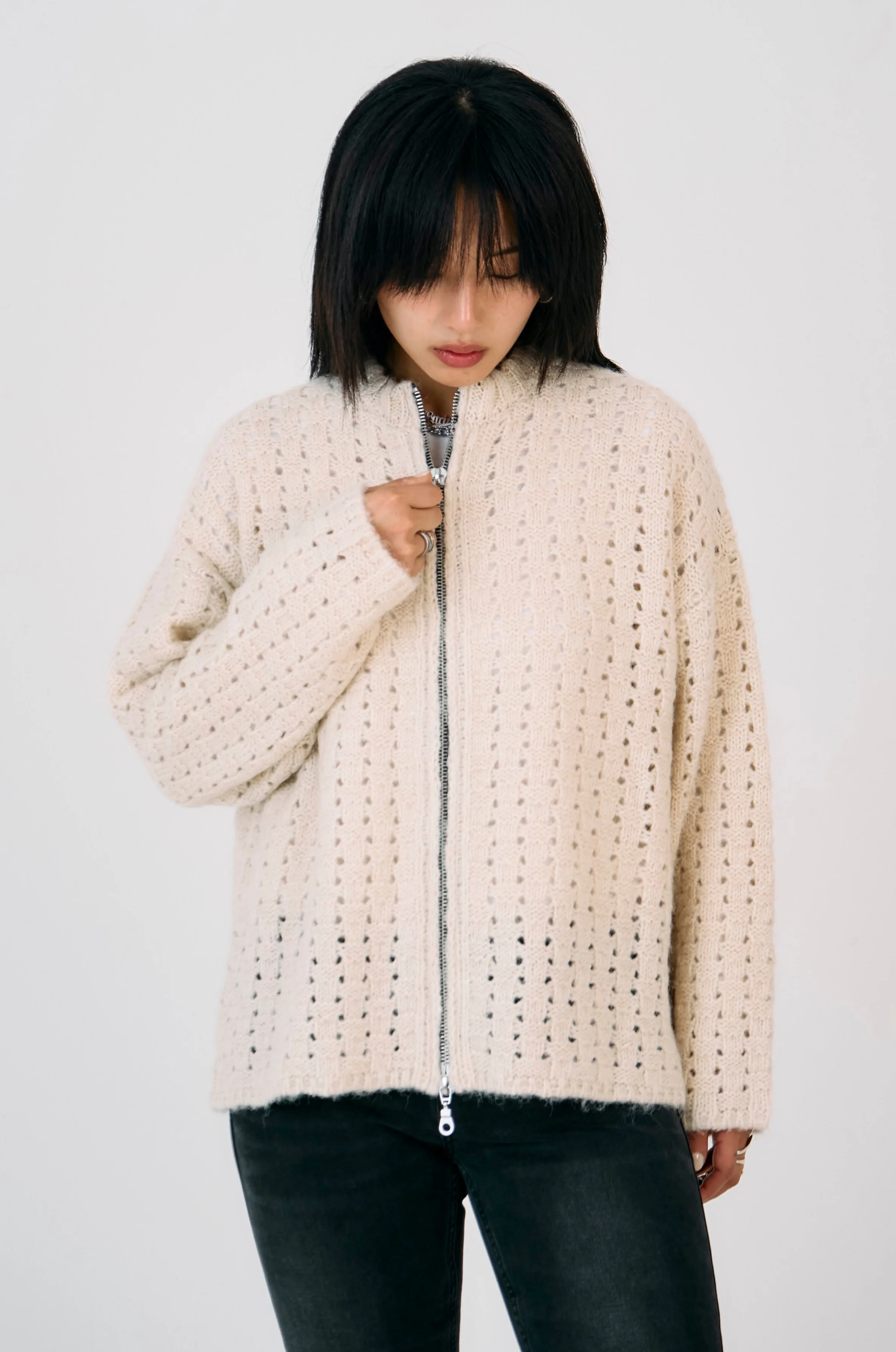 Folk Oversized Knit Cardigan - Image 3