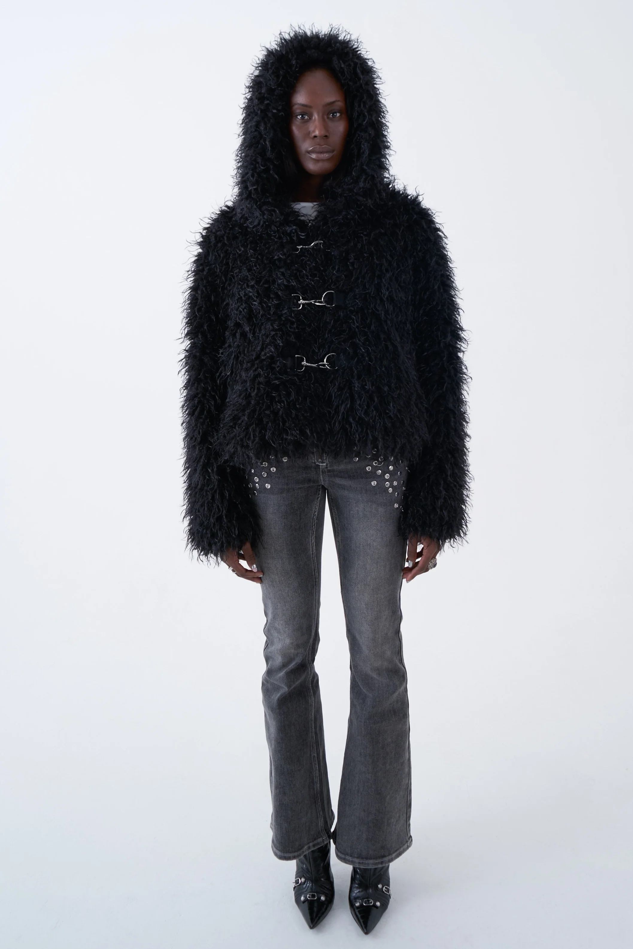 Julia Shaggy Faux Fur Coat - Image 6