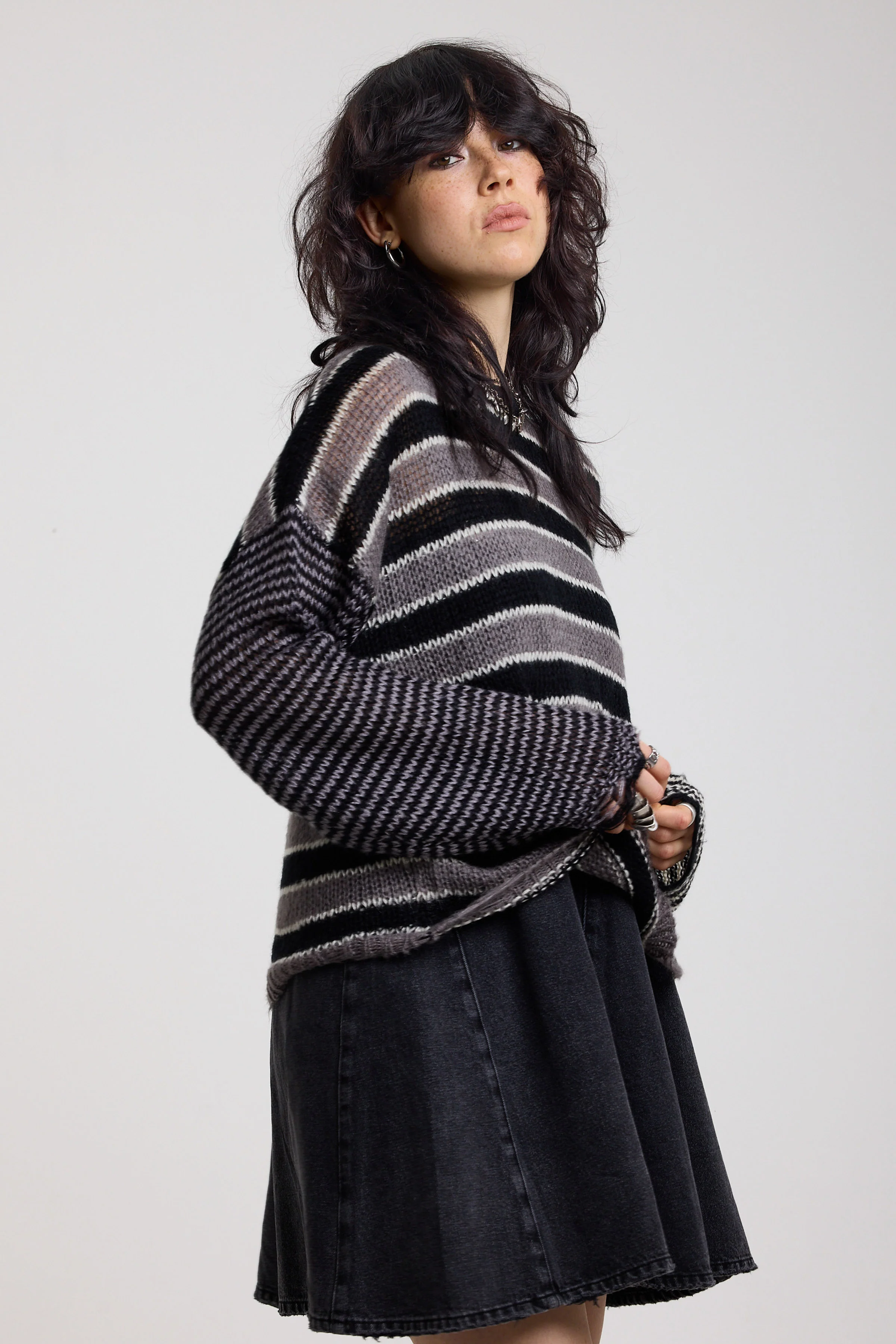 Muddle Grunge Stripe Knit Jumper - Image 3