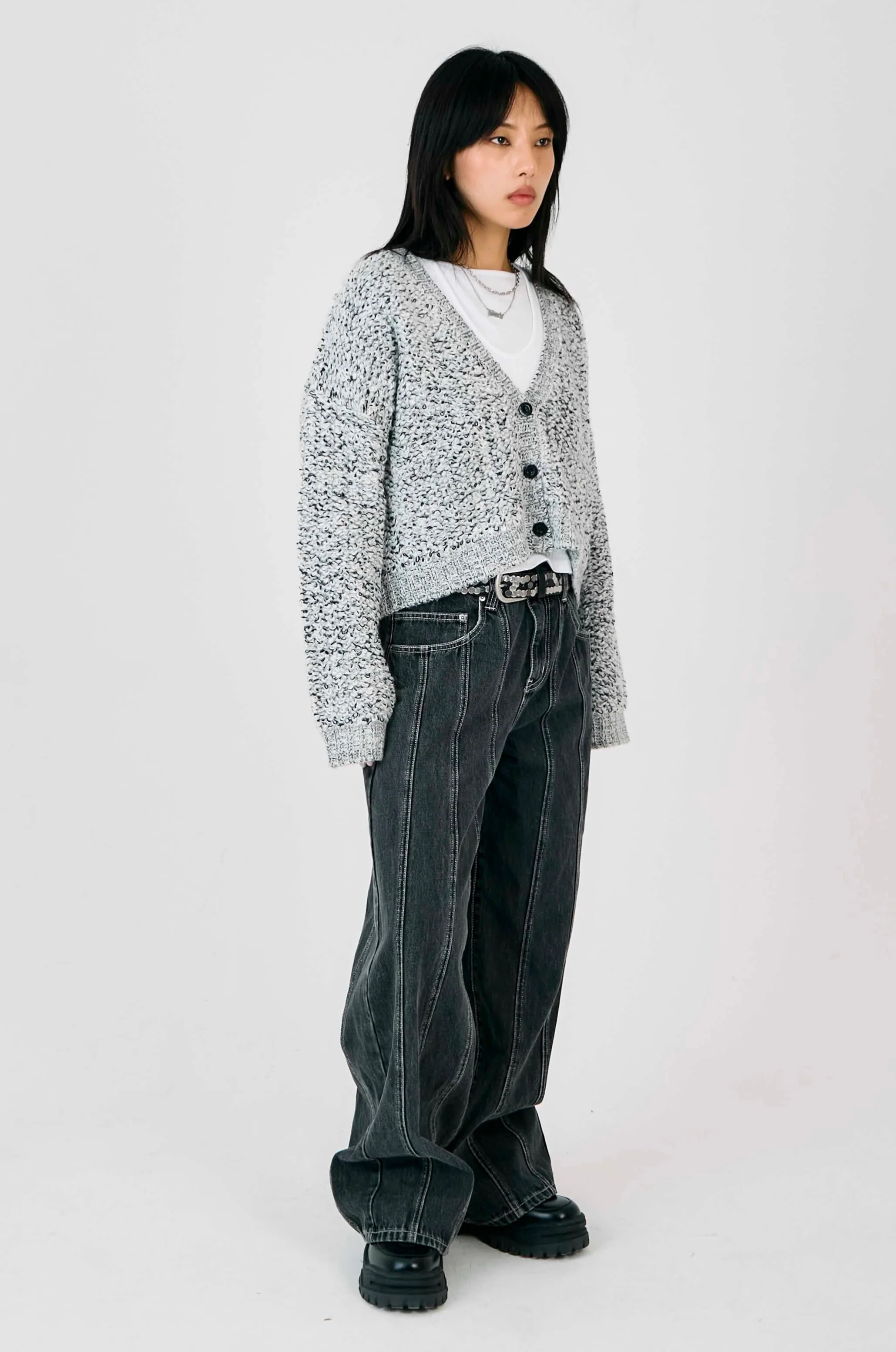Rodeo Boucle Knit Cardigan - Image 3