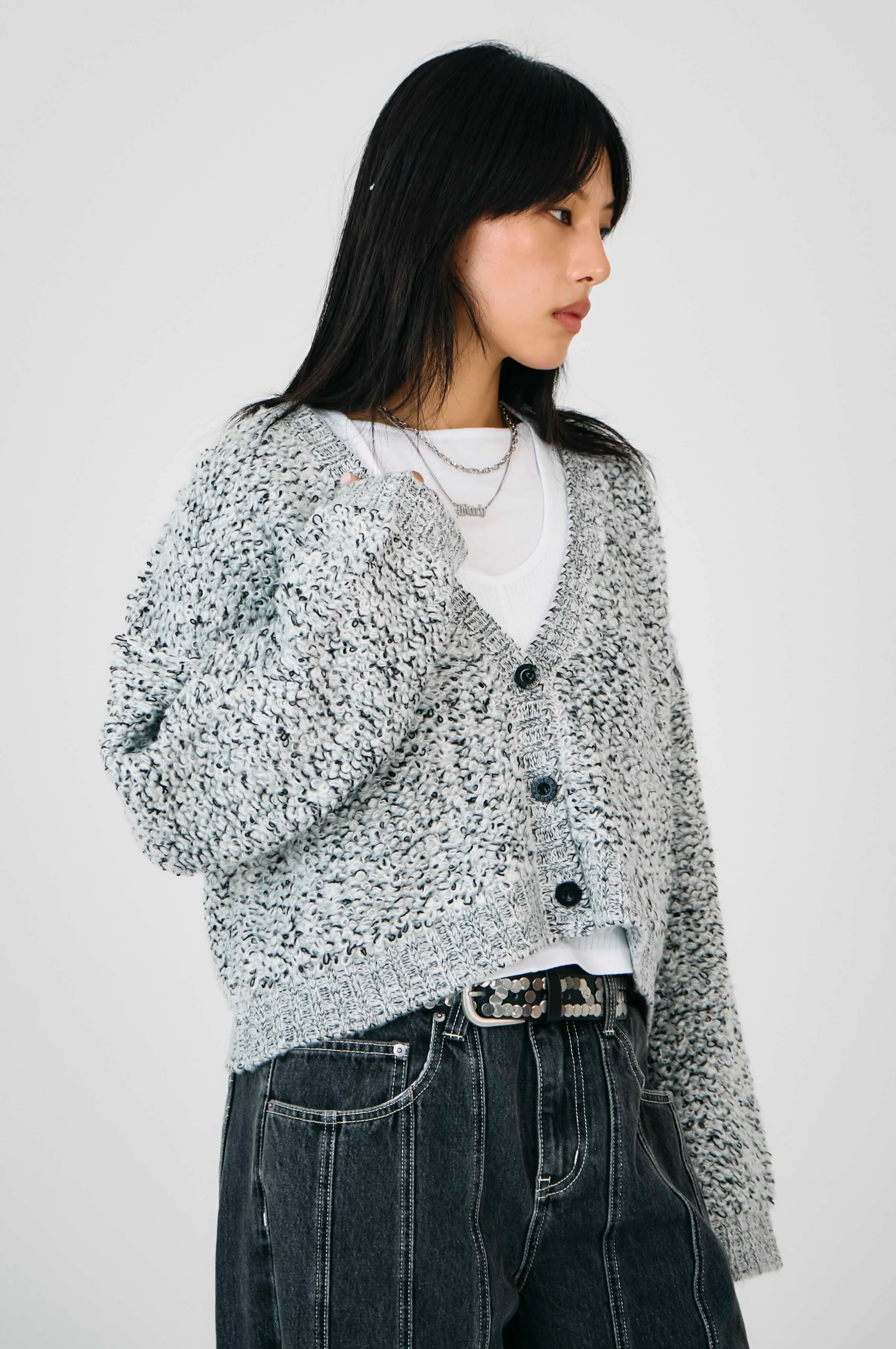 Rodeo Boucle Knit Cardigan - Image 4