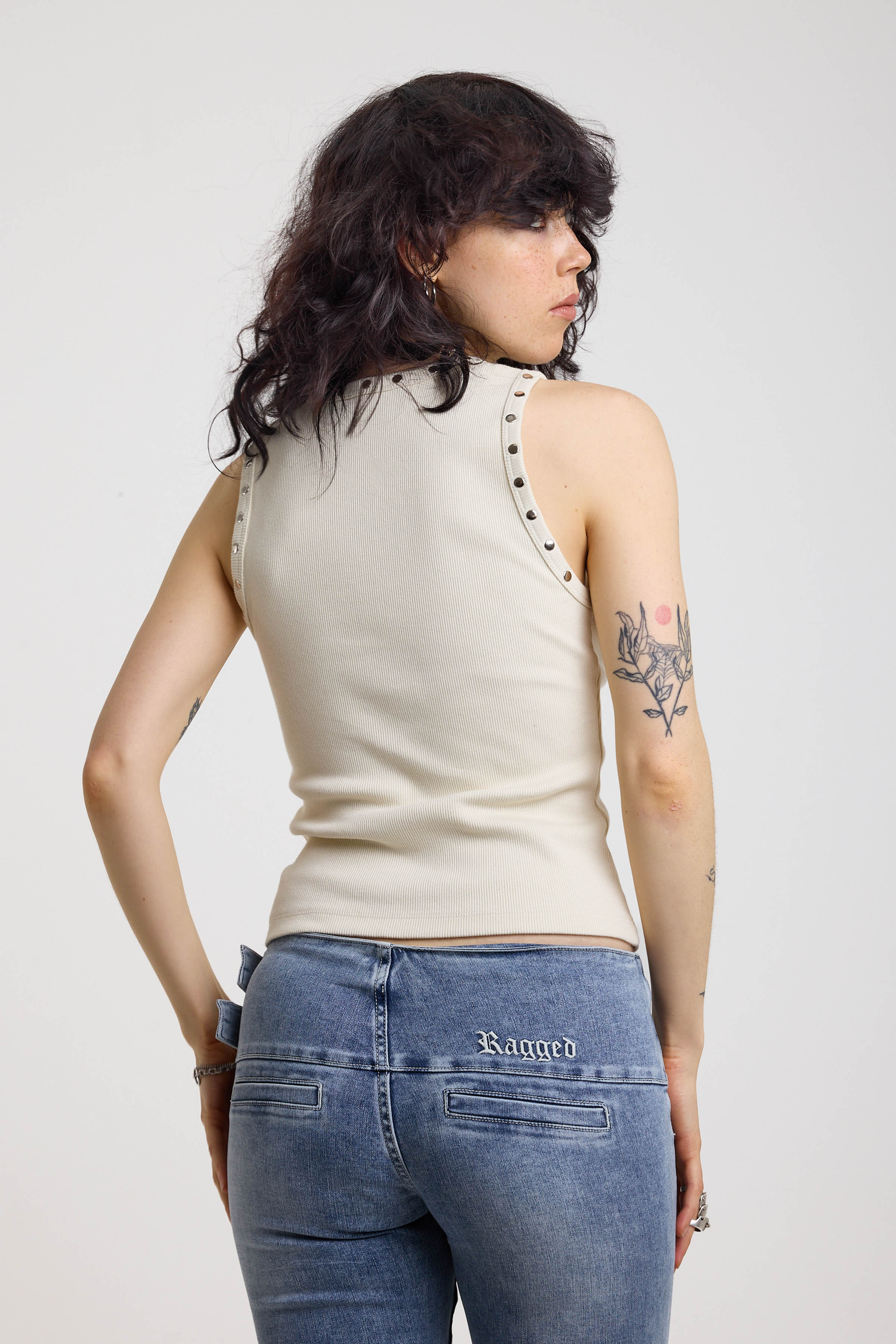 Scatter Piercing Eyelet Tank Top - Image 6