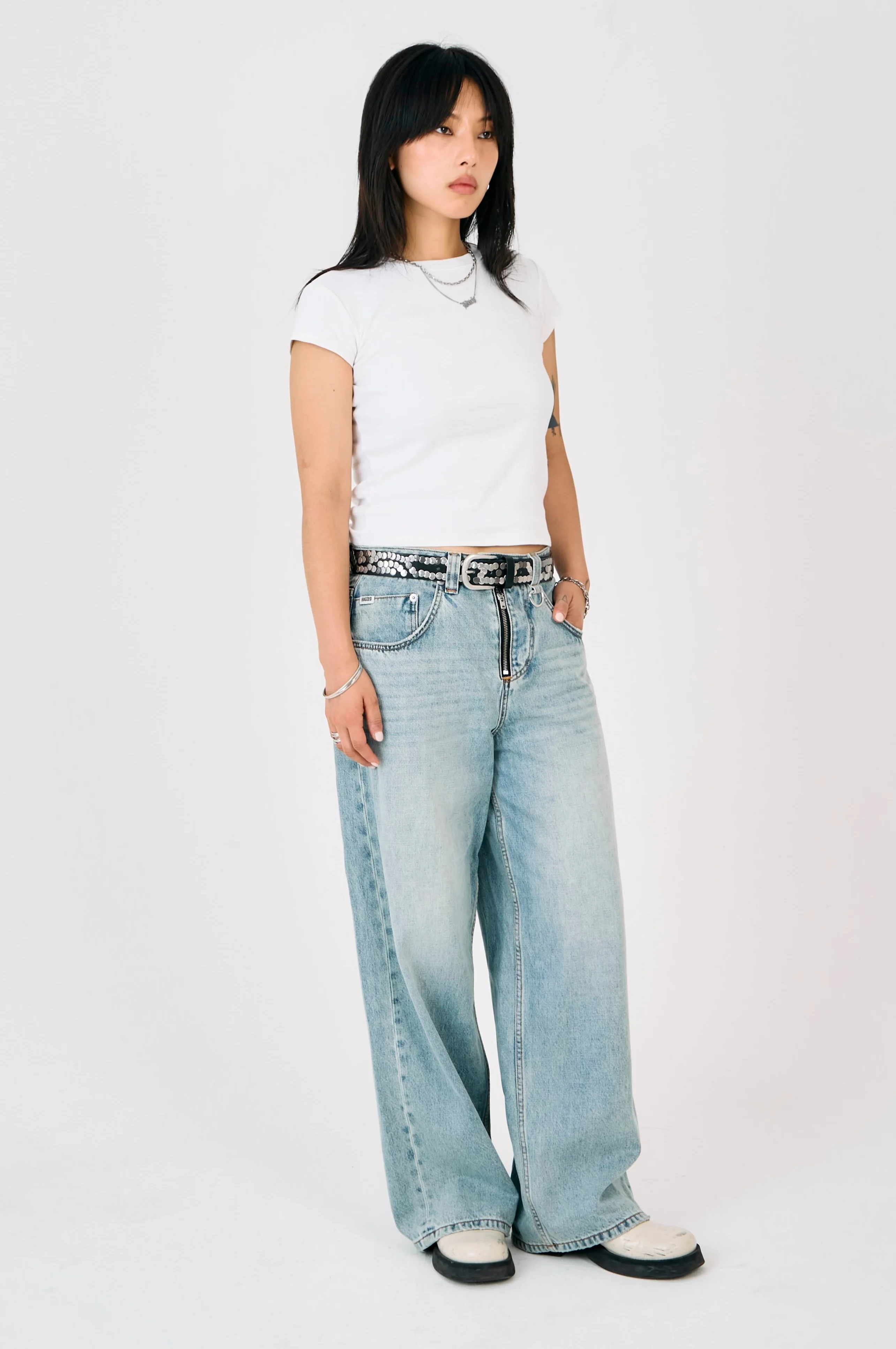Light Wash Slim Sweeper Jeans - Image 4