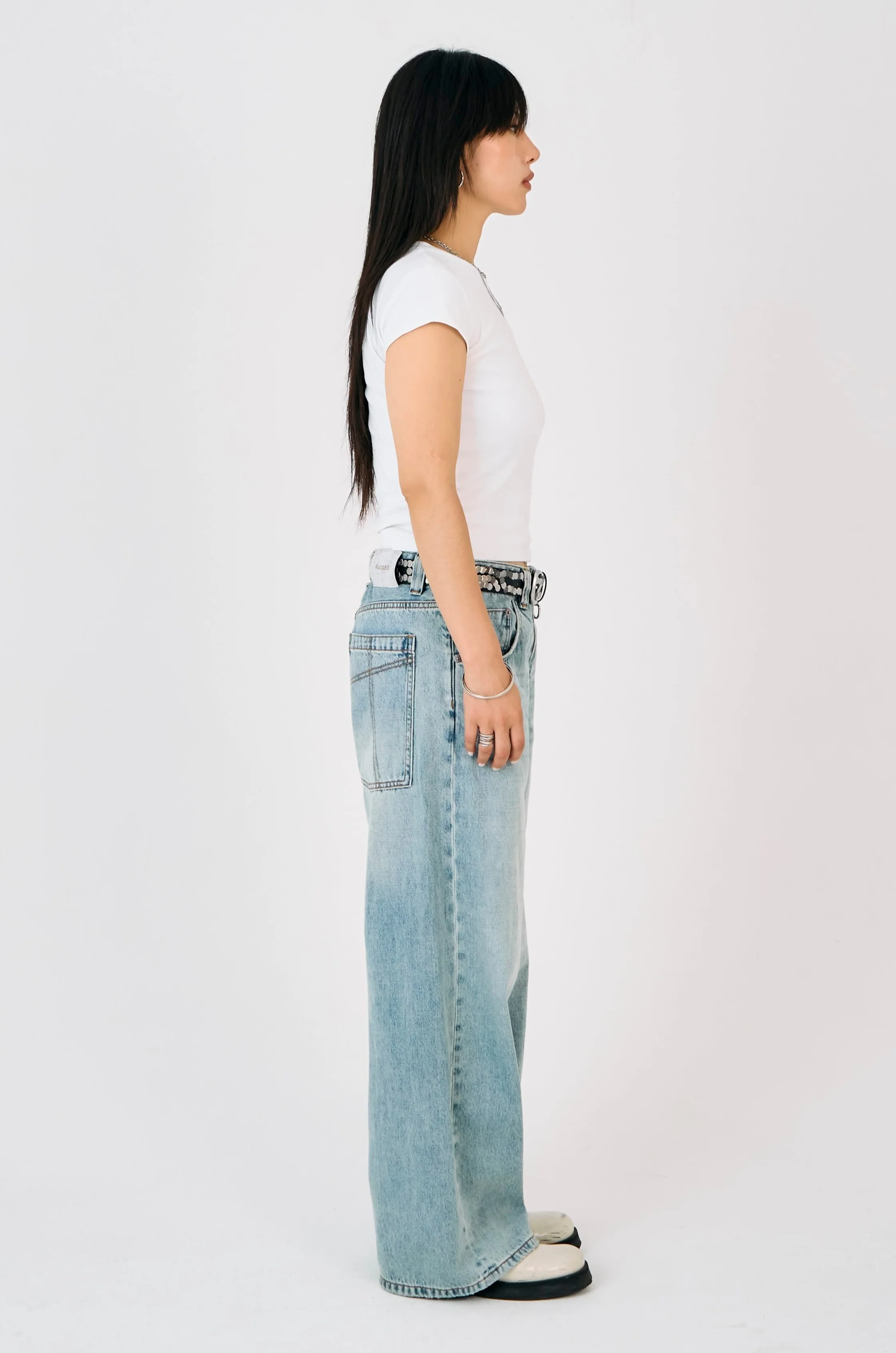 Light Wash Slim Sweeper Jeans - Image 5