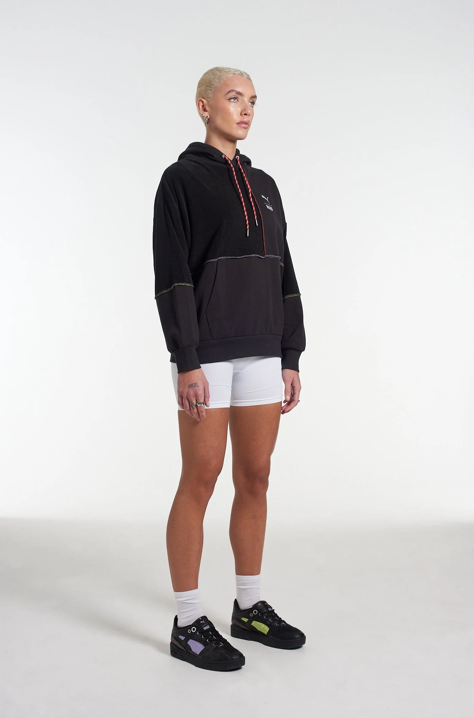 PUMA x The Ragged Priest Black Jersey Hoodie - Image 10