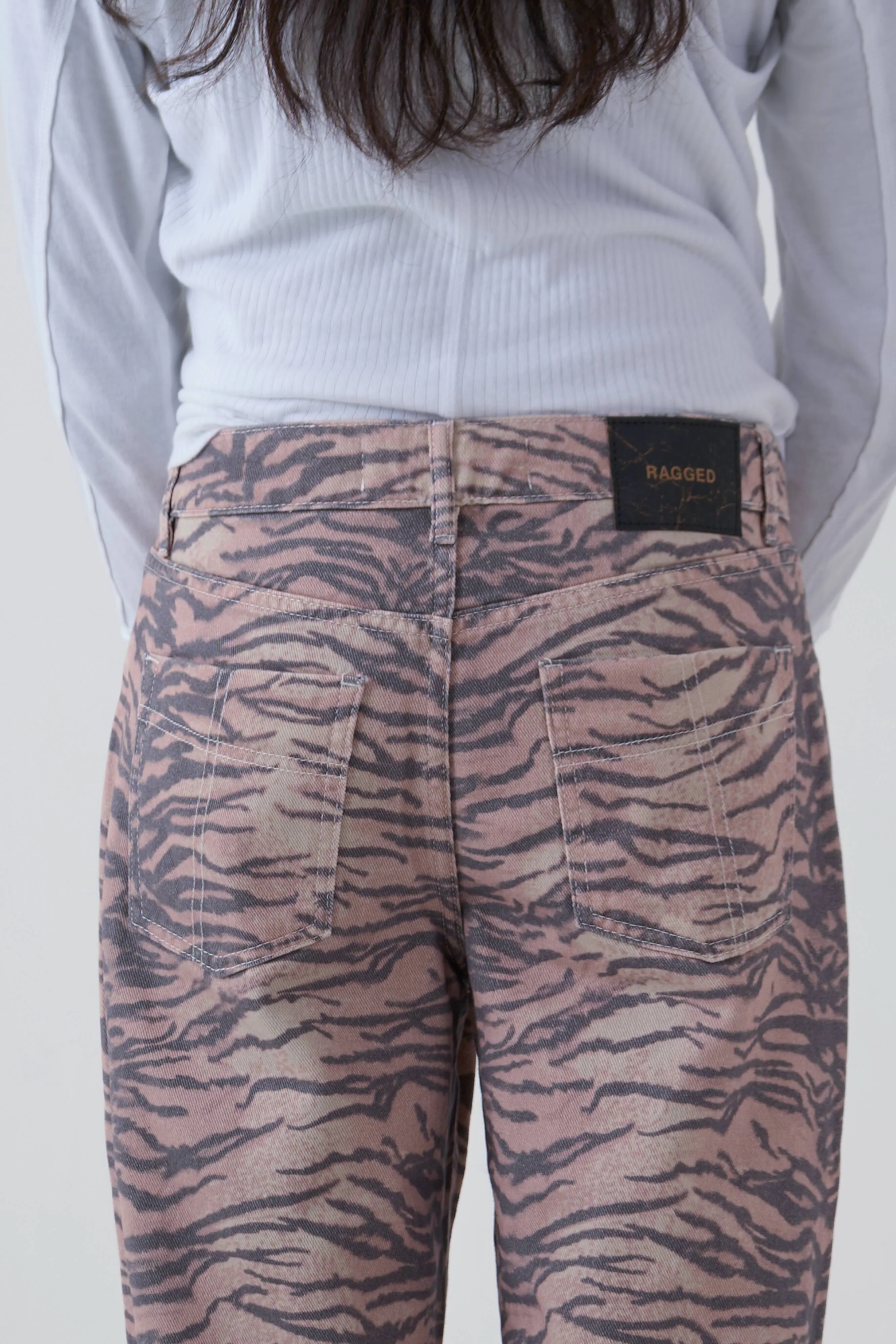 Tiger Print Dad Jeans - Image 6