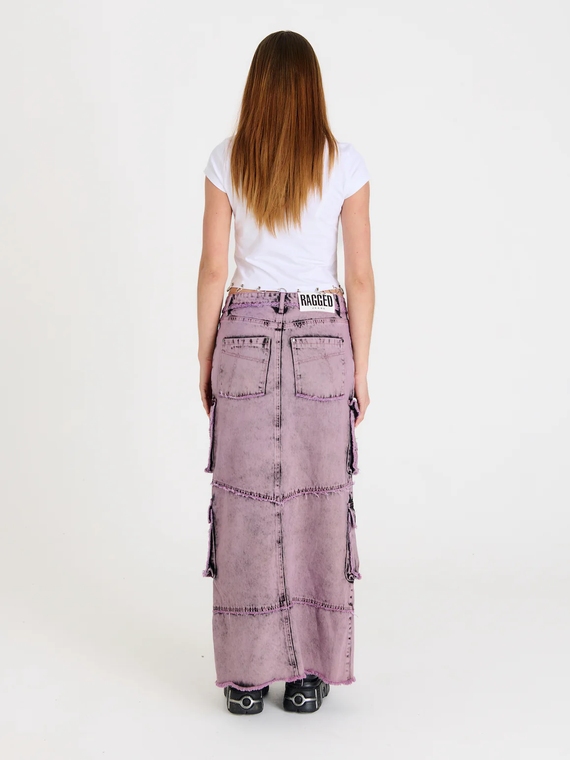 Vortex Denim Combat Maxi Skirt - Image 7